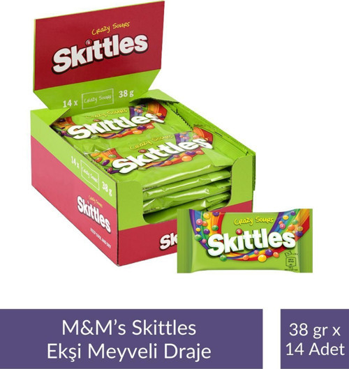 Ekşi Meyveli Draje 38 gr x 14 Adet