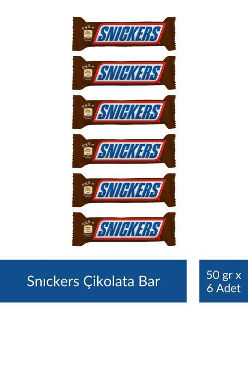 Snıckers Çikolata Bar 50 gr x 6 Adet