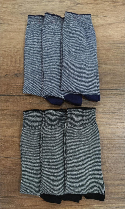 Erkek 6 Çift Pamuklu Desenli Soket Çorap