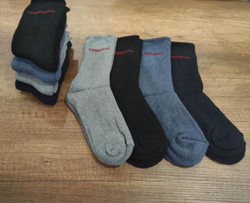 8 Çift Çocuk Kışlık Termal Havlu Çorap Kalın Kışlık