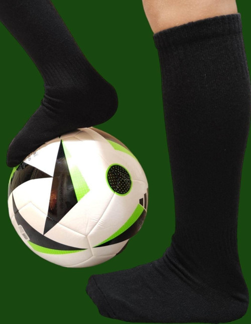 Unisex 3 Çift Çocuk Futbol Çorabı Uzun Tozluk Halı Saha Çorabı Pamuklu