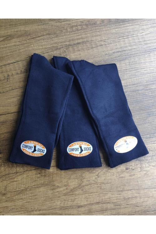 Erkek 3 Çift Modal Lastiksiz Diyabetik Çorap Burun Dikişsiz Piremium Seri Kahve