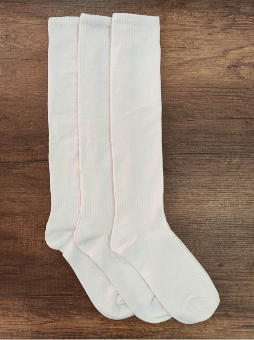 Unisex 3 Çift Futbol Çorabı Uzun Tozluk Halı Saha Çorabı Pamuklu