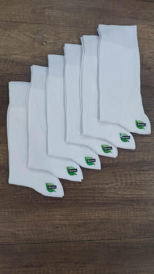 Erkek 6 Çift Yazlık Dikişsiz Bambu Klasik Çorap