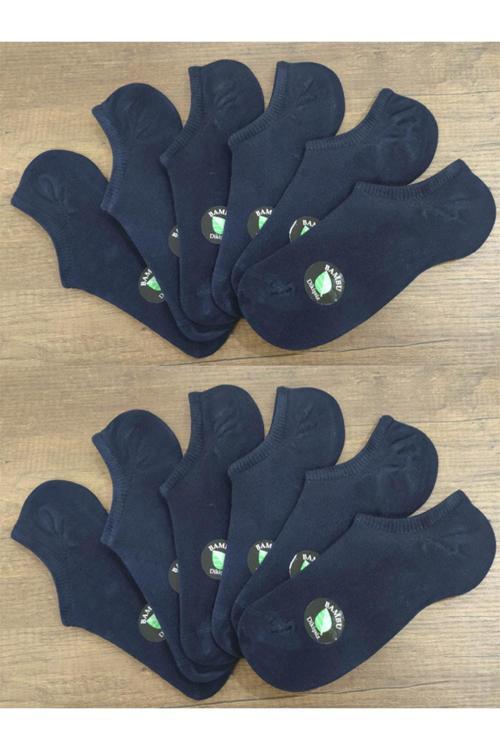 Unisex 12 Çift Bambu Dikişsiz Görünmez Spor Yakkabı Çorabı Sneakers