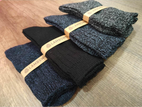4 Çift Kışlık Kalın Yün Çorap Kaliteli Lamswool