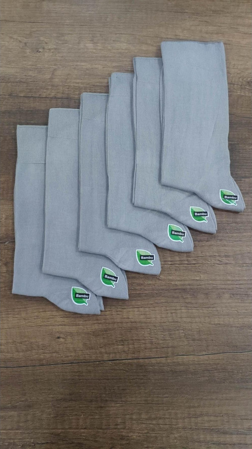Erkek 6 Çift Yazlık Dikişsiz Bambu Klasik Çorap