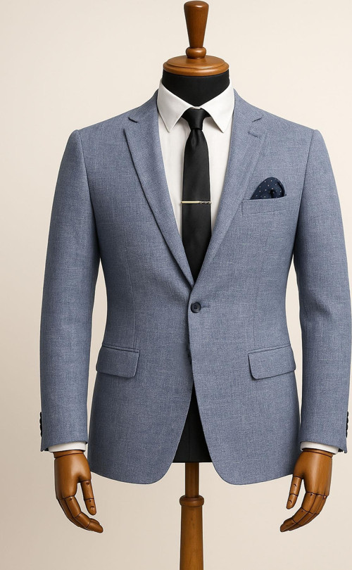 Erkek İtalyan Kesim Tek Düğmeli Blazer Ceket Klasik ve Modern Şıklık