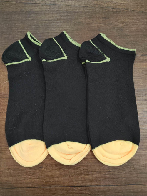 Kadın 3 Çift Microfiber Patik Çorap