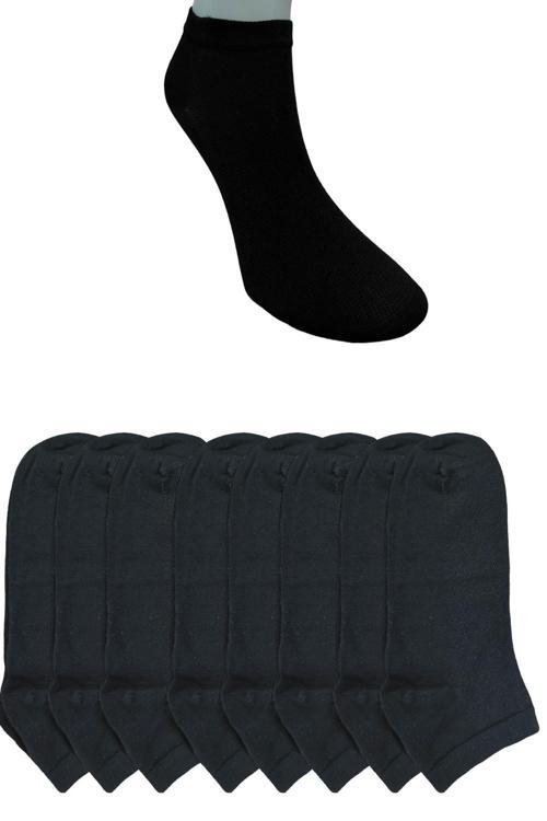 Erkek Dikişsiz 8 Çift Bambu Kısa Patik Çorap