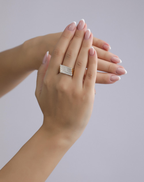 Nar-in Altın Mücevherat Tasarım Altın Yüzük 036