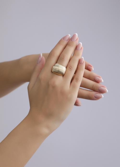 Nar-in Altın Mücevherat Tasarım Altın Yüzük 030