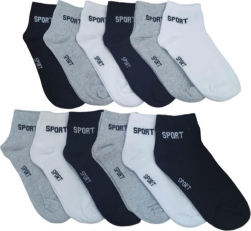 Erkek 12Li Yarım Konç Spor Çorap