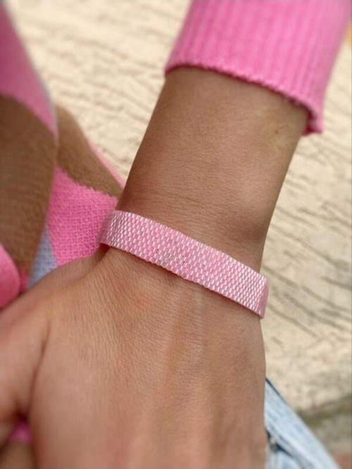 Pembe Miyuki Bileklik Tekli