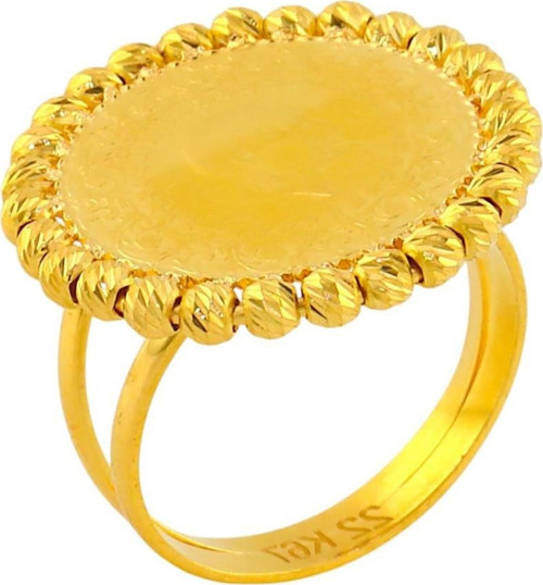22 Ayar Altın Çeyrekli Yüzük - 0191779