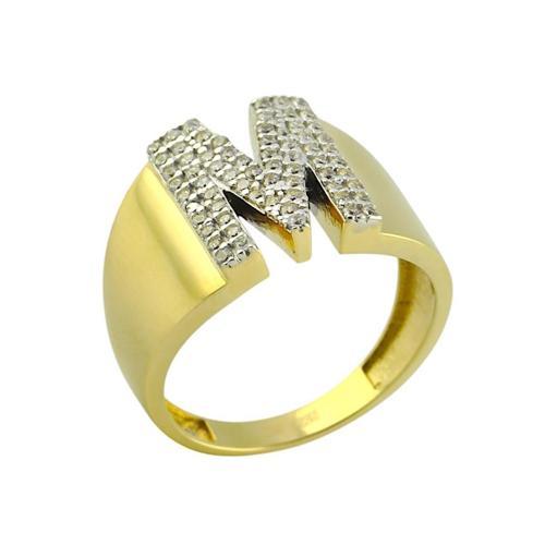 14 Ayar Altın Harfli Yüzük - 0194061