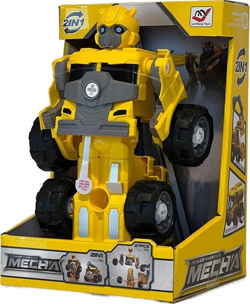 2’si 1 Arada Dönüşebilen Robot ve Kepçe Oyuncak Sök Tak Dönüşebilen Robot