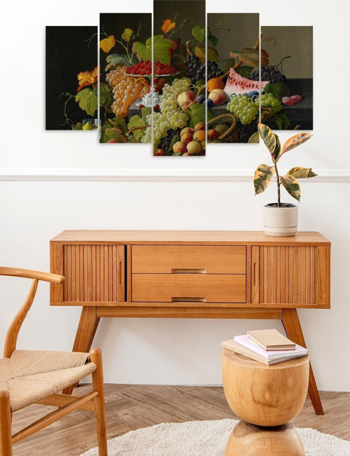 Meyveler 5 Parçalı Mdf Tablo