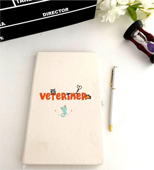 Veteriner Baskılı Defter Kalem Seti