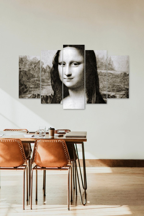 Mona Lisa 5 Parçalı Mdf Tablo