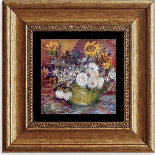Van Gogh Çerçeveli Taş Tablo
