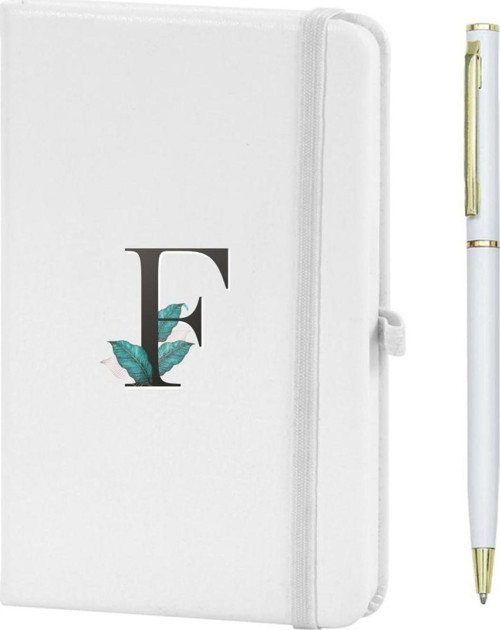 F Harfi Çiçek Baskılı Defter