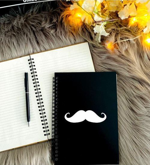 Babalar Günü Için Bıyık Modelkalem Defter Seti