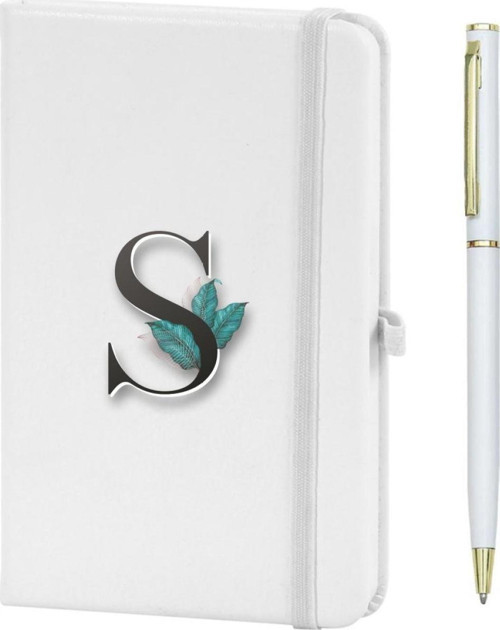 S Harfi Çiçek Baskılı Defter