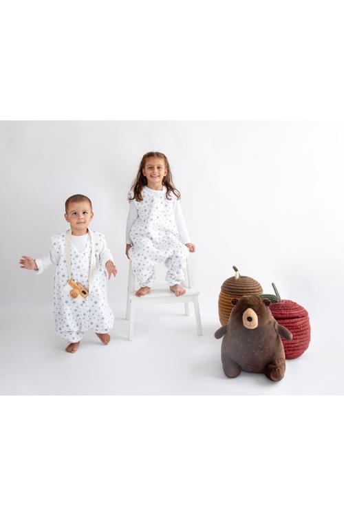 Mevsimlik Müslin Uyku Tulumu, Baharlık Organik Bebek Ve Çocuk Uyku Tulumu, Çift Katlı Kolsuz Tulum