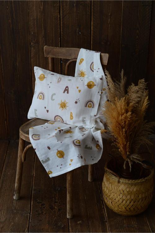 Müslin Çocuk& Bebek Çarşaf Ve Yastık Takımı, Çocuk Nevresim Takımı, Müslin Örtü Ve Yastık Kılıfı