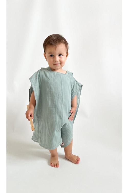 Müslin Çocuk Pançosu, Bebek Plaj Havlusu, Deniz Havuz Bornozu, Unisex Havlu