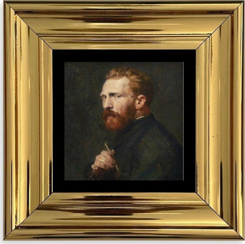 Van Gogh Çerçeveli Taş Tablo