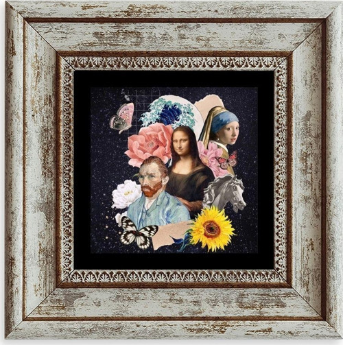 Van Gogh Çerçeveli Taş Tablo