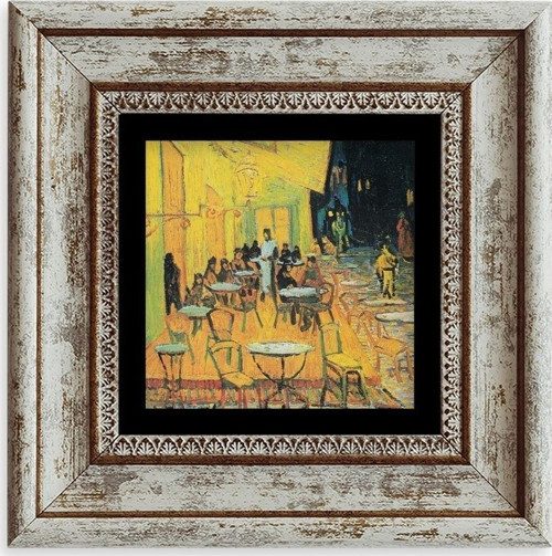 Kafe Çerçeveli Taş Tablo