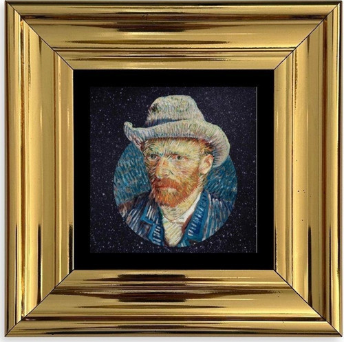 Van Gogh Çerçeveli Taş Tablo