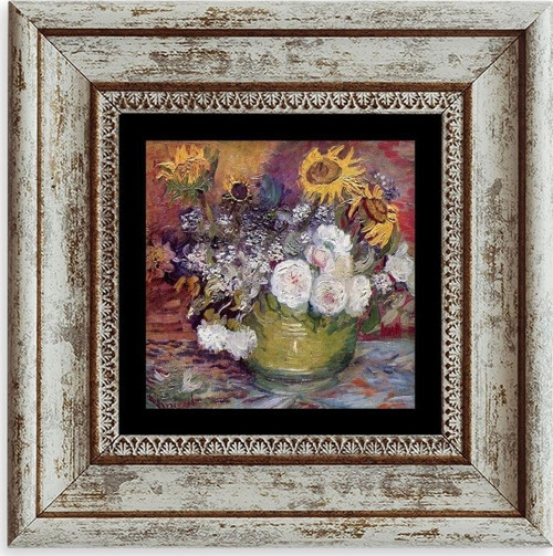 Van Gogh Çerçeveli Taş Tablo