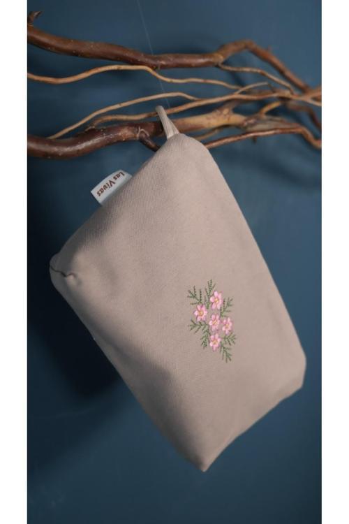 otantik Bez Cüzdan, Bohem Makyaj Çantası, Kalemlik, Çok Amaçlı Mini Çanta