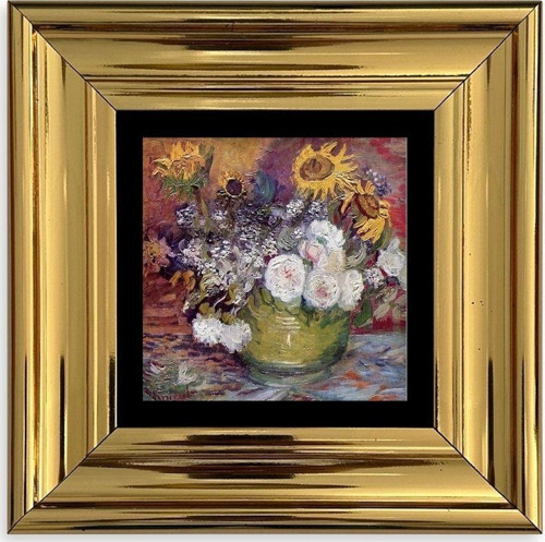 Van Gogh Çerçeveli Taş Tablo