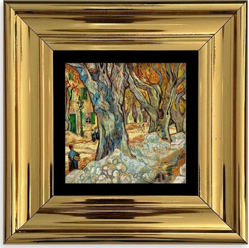 Van Gogh Çerçeveli Taş Tablo