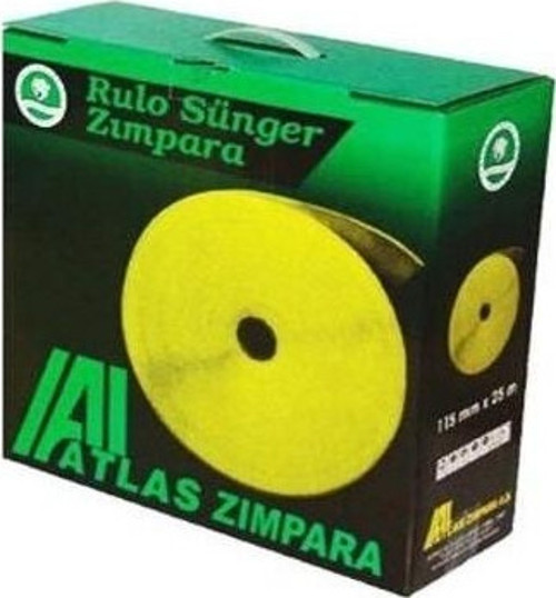 Ahşap ve Metal Yüzeyler Sünger Şerit Zımpara Rulo 115 mm x 25 m 150 Kum