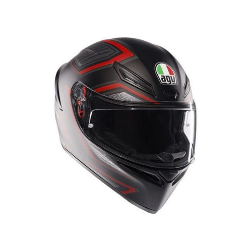 Motosiklet Kaskı K1 S Sling Mat Black Red