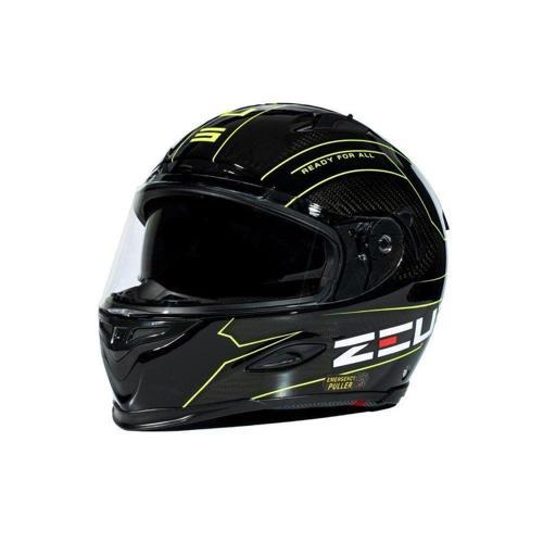 Zs-1800B Carbon Motosiklet Kaskı Am8 Fluo Yellow