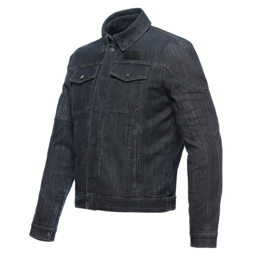 Denim Korumalı Motosiklet Kot Mont Blue