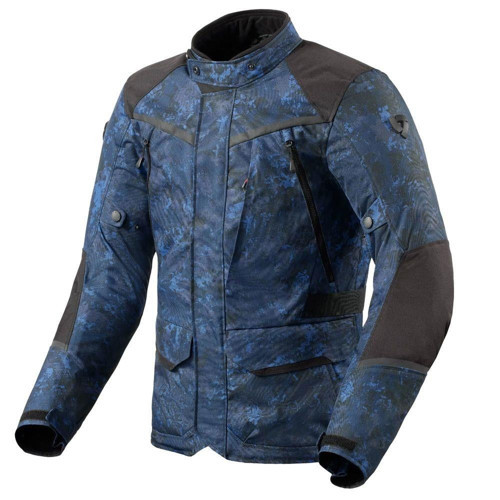 REV'IT! Voltiac 3 H20 Korumalı Motosiklet Montu Camo Mavi