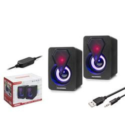 HD6053 Bilgisayar Speaker 1.1 LEDLİ SİYAH