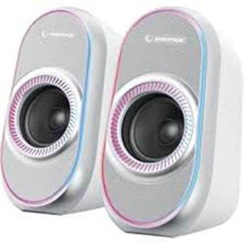 RMS-X3 2.0 6W Bluetooth Özellikli Beyaz Multimedia RGB Işıklı Gaming USB Speaker