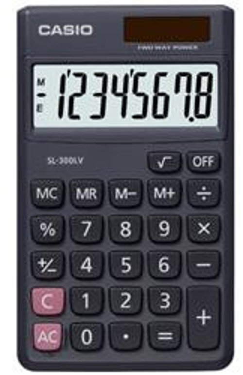 SL-300LV-W-DP 8 Hane Cep Tipi Hesap Makinesi