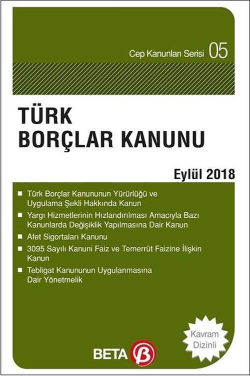 Türk Borçlar Kanunu 2018