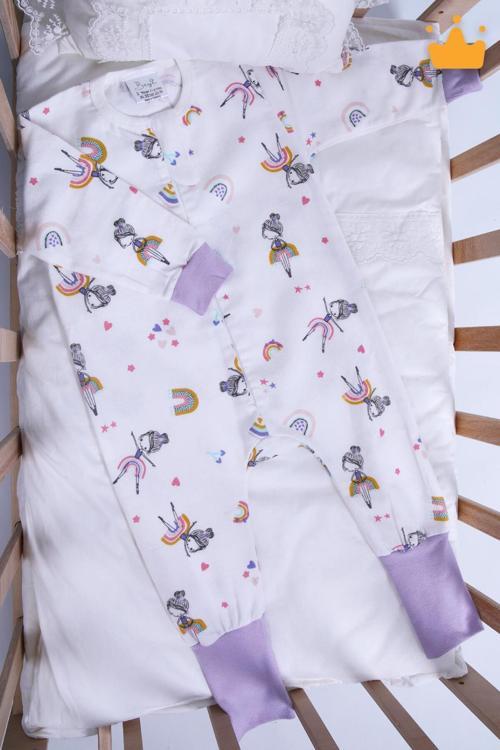 2-8 Yaş 1 Tog Pazen Çocuk Uyku Tulumu Unisex Uzun Kollu Uyku Tulumu