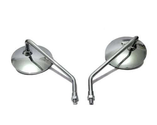 Motosiklet Ayna Takımı Nikel Yuvarlak 10 mm